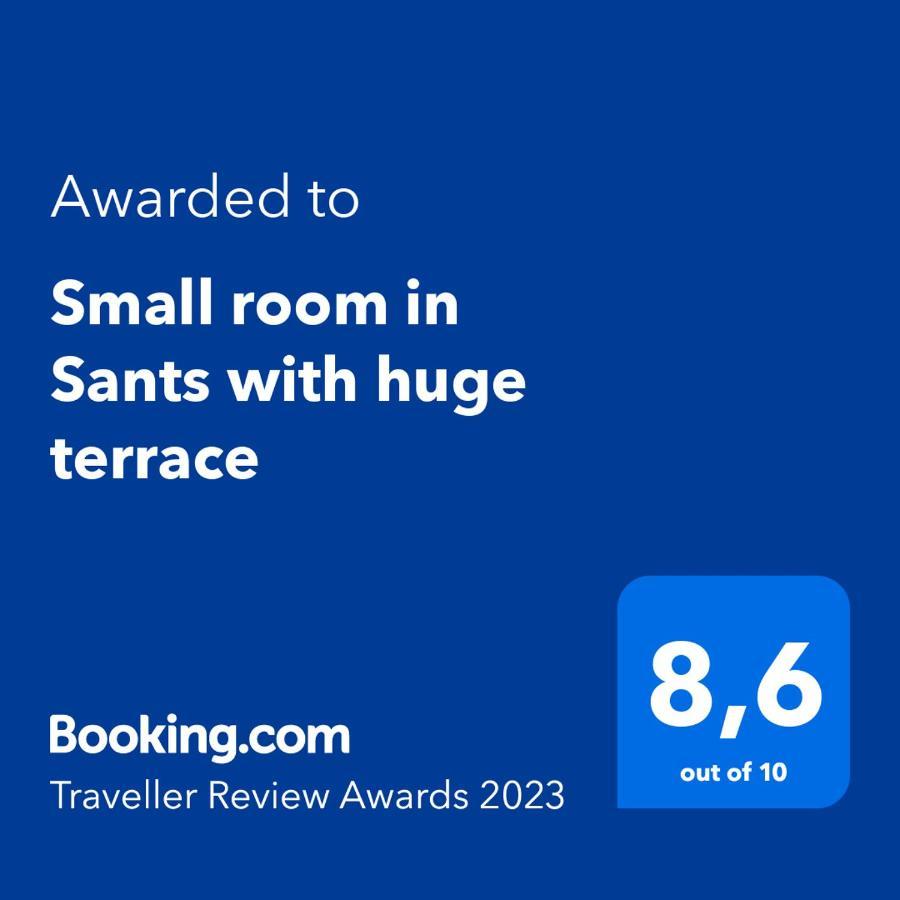 Small Room In Sants With Huge Terrace 巴塞罗那 外观 照片